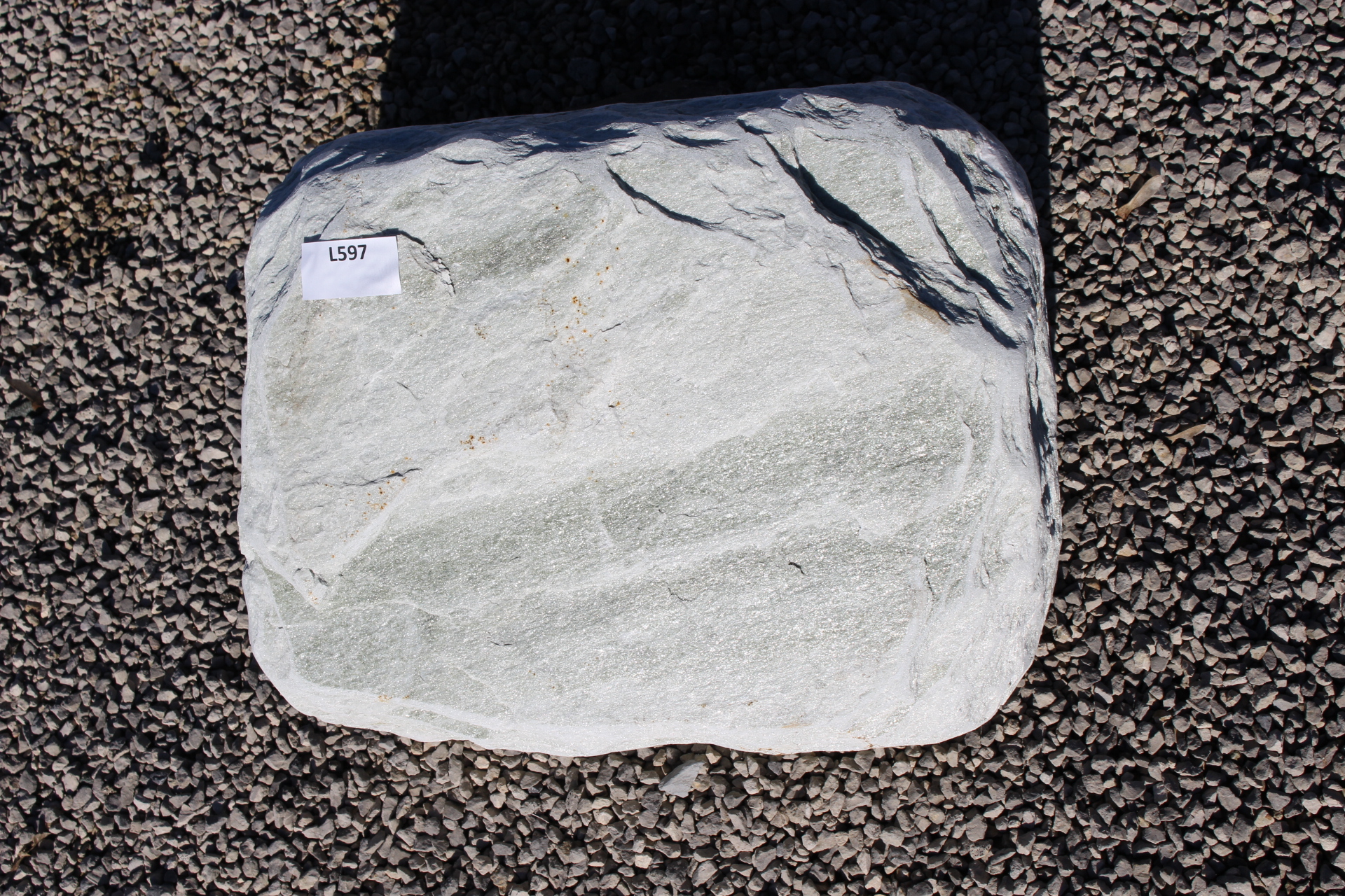 Liegestein aus Verde Spluga ca. 35x30x14cm